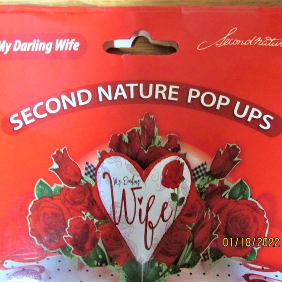 Second Nature 3D Pop Up Valentine Card for Wife Greeting Card - Picture 5 of 9
